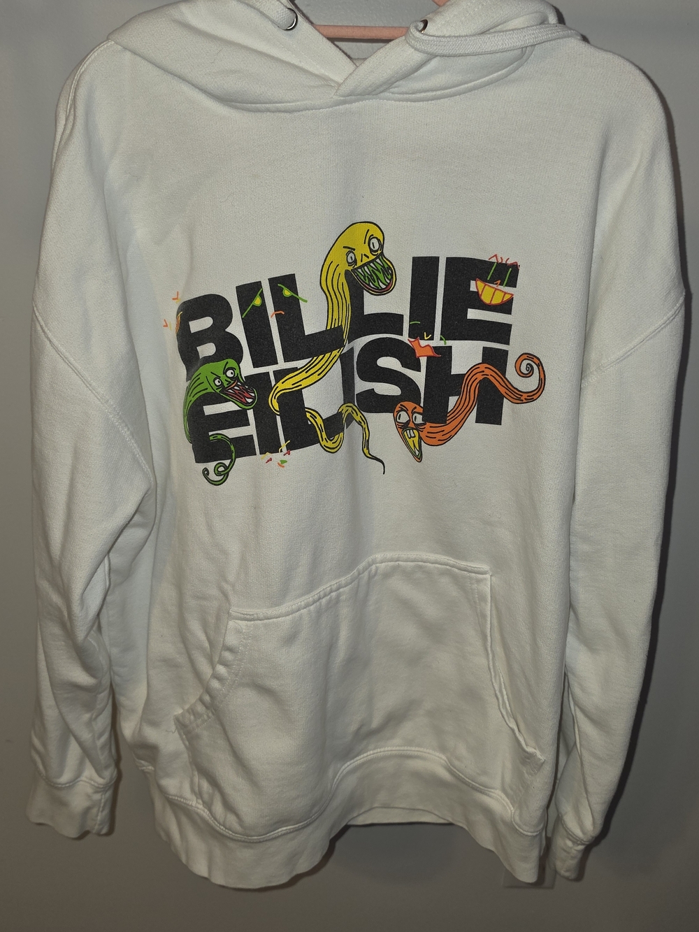 Billie Eilish White Graphic Crewneck Sweatshirt